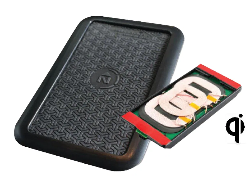 FDMC-1310 – BRAND MOTION Wireless Cellular Phone Charger, Qi Charging Pad Up To 15 Watt Output Rectangular With Indic...
